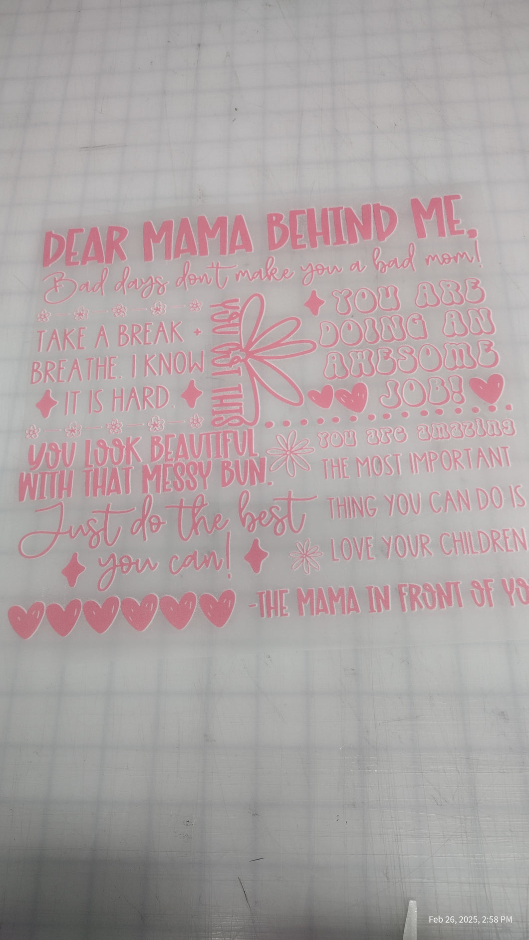 Dear mama DTF Transfer