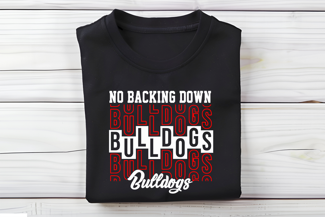 Bulldog no backing down Softstyle Shirt.