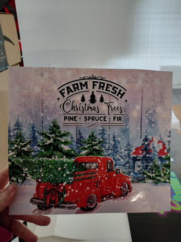 Farm Fresh Christmas Trees  tumbler wrap