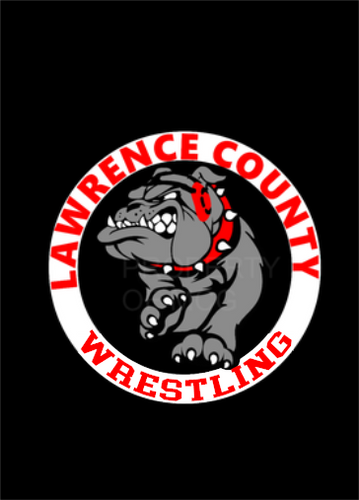 Lawrence County Bulldog Wrestling sticker Decal