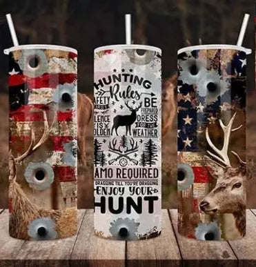 Deer Hunting Rules skinny  Tumbler