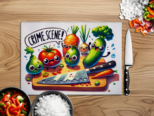 Funny Glass Cutting Board