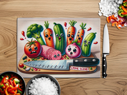 Funny Glass Cutting Board