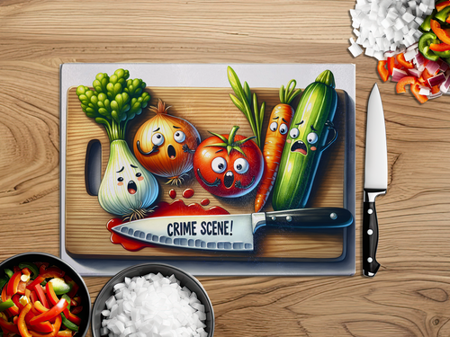 Funny Glass Cutting Board