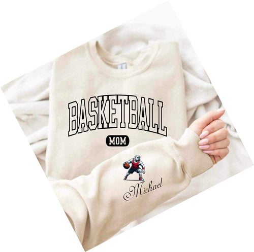 Basketball Mom shirt bulldog sleeve