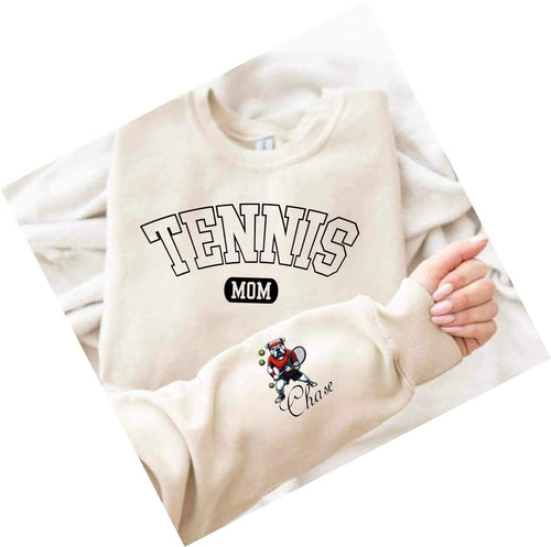 Tennis Mom shirt bulldog sleeve