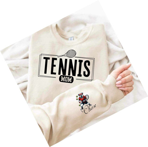Tennis Mom shirt bulldog sleeve
