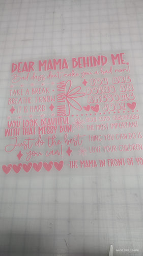 Dear mama DTF Transfer
