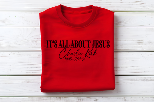 It's All About Jesus Charlie Kirk Softstyle Shirt