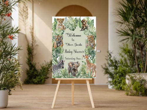 Safari Theme Baby Shower Sign