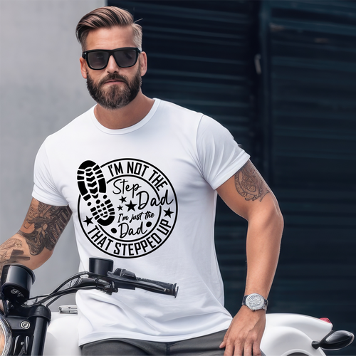 Step Dad Stepped Up softstyle shirt