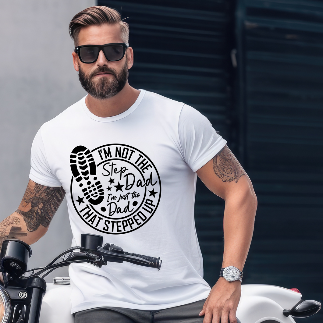 Step Dad Stepped Up softstyle shirt