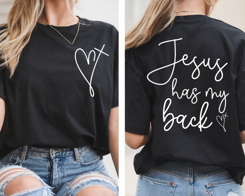 Jesus Has My Back Soft style tshirt