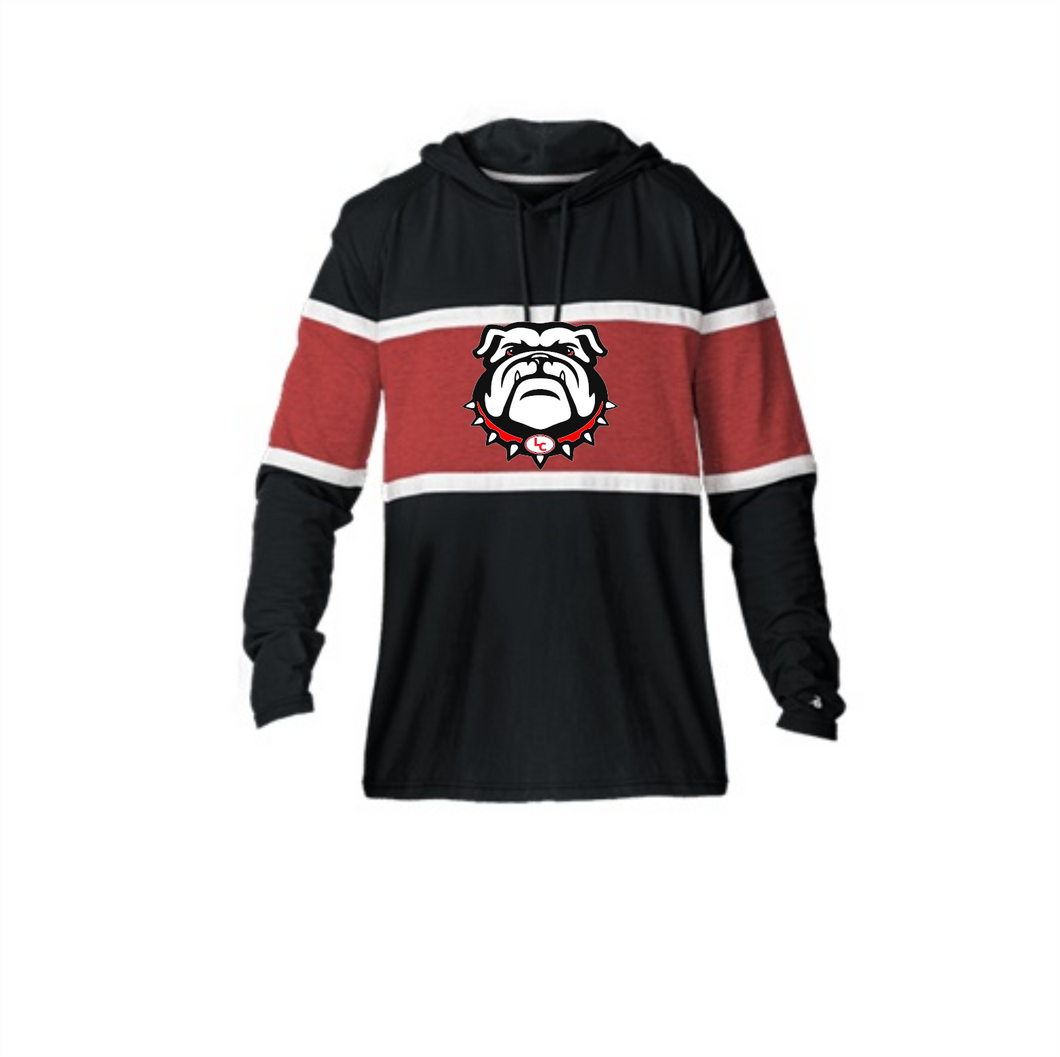 Bulldog Block Hooded Tshirt or Fleece Hoodie
