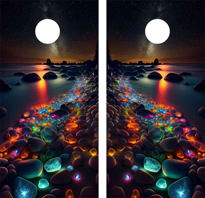 Glowing Rock Dream State Cornhole