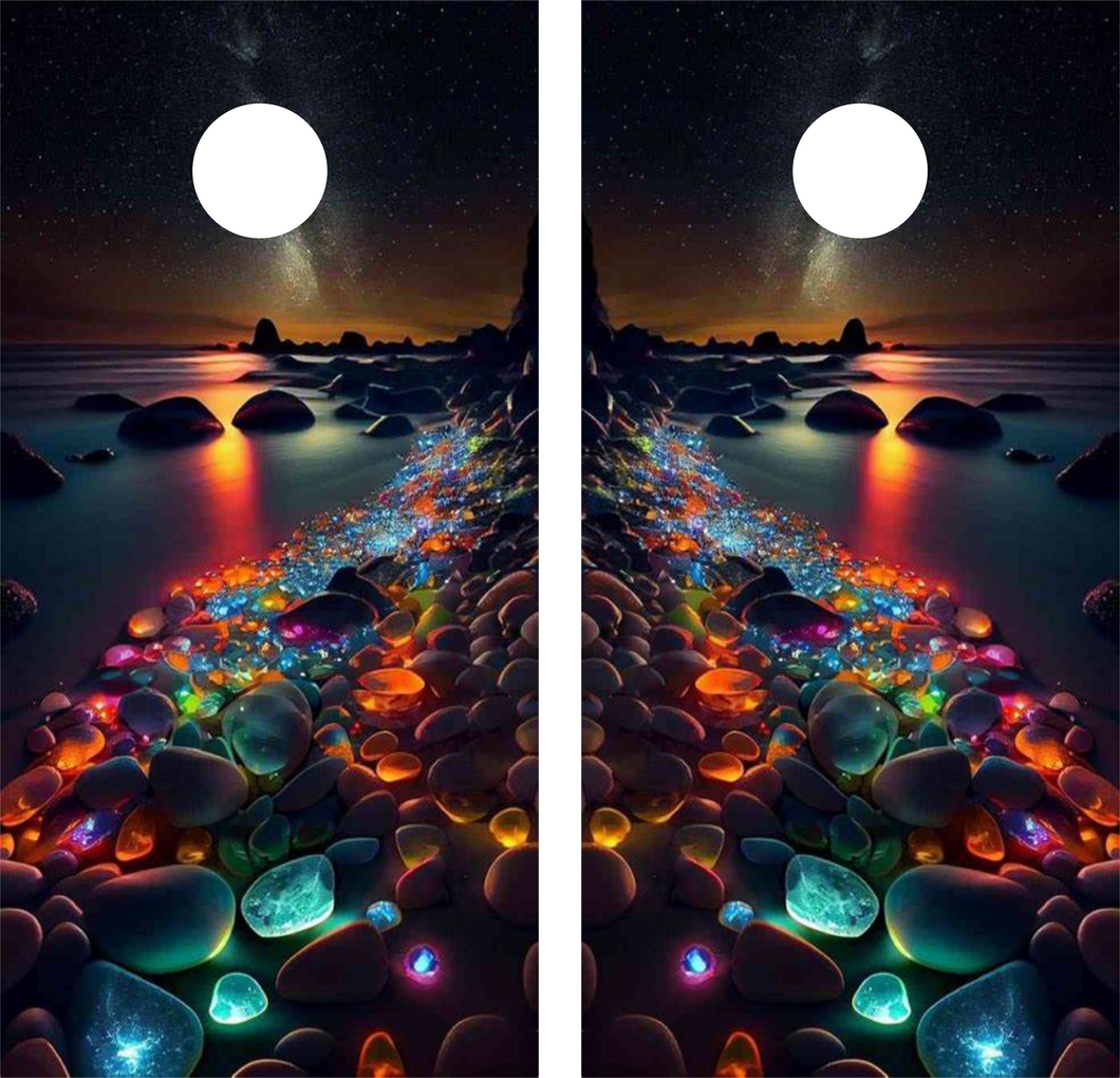 Glowing Rock Dream State Cornhole