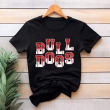 Bulldogs Baseball or Softball Staggered t-shirt
