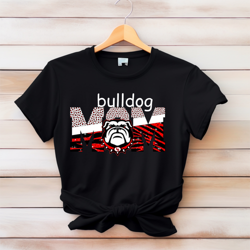 Bulldog mom softstyle tshirt
