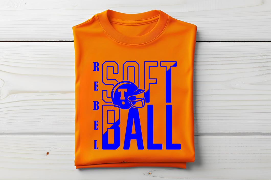 Tolsia  Rebels Softball tshirt