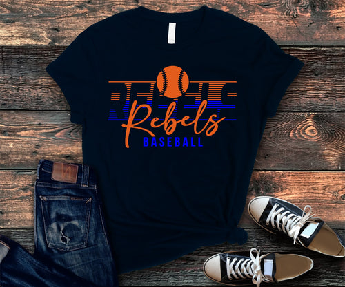 Tolsia  Rebels Baseball tshirt