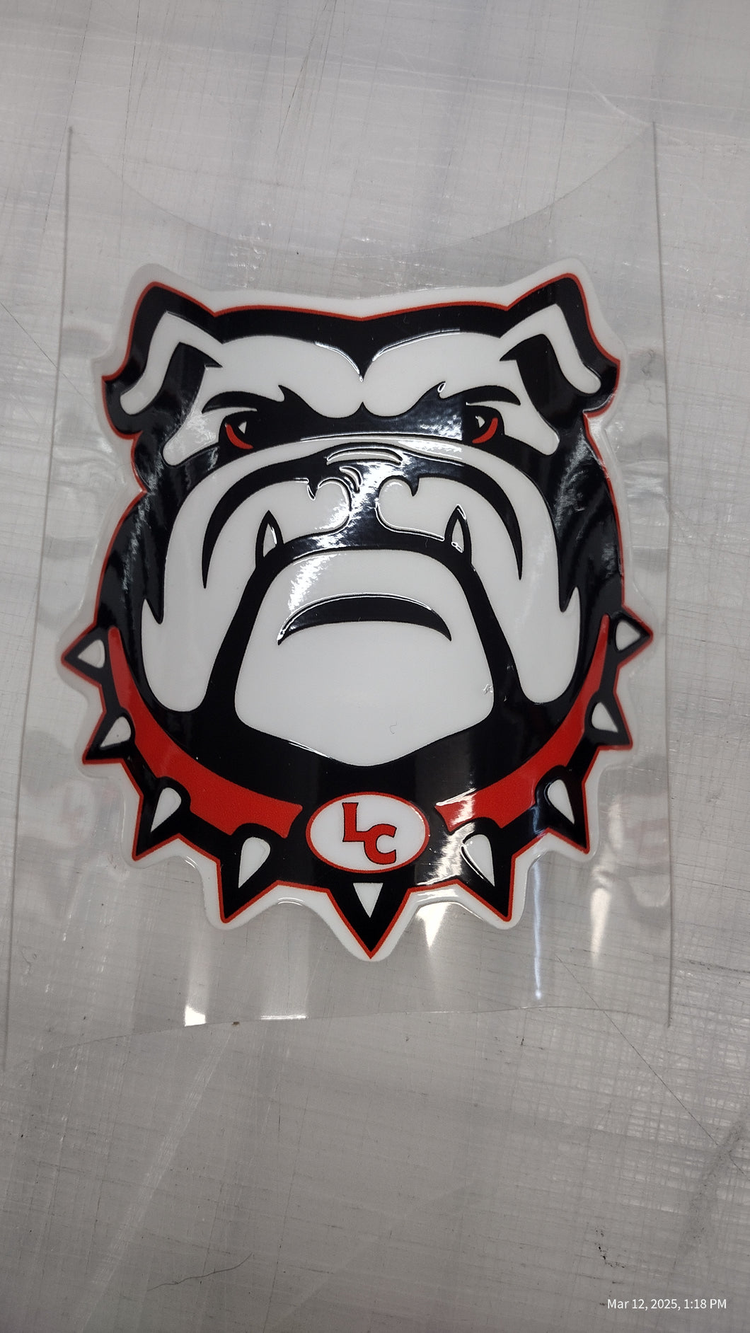 Bulldog Head Sticker 3
