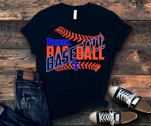 Tolsia  Rebels Baseball tshirt