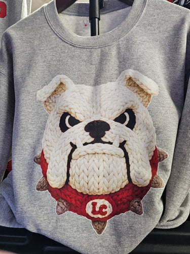 Crocheted look Bulldog Shirt