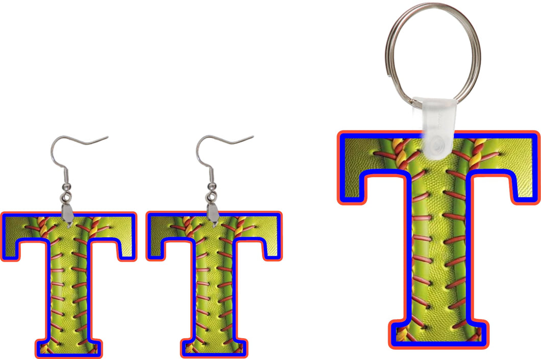 Tolsia Rebels T Softball earrings or keychain