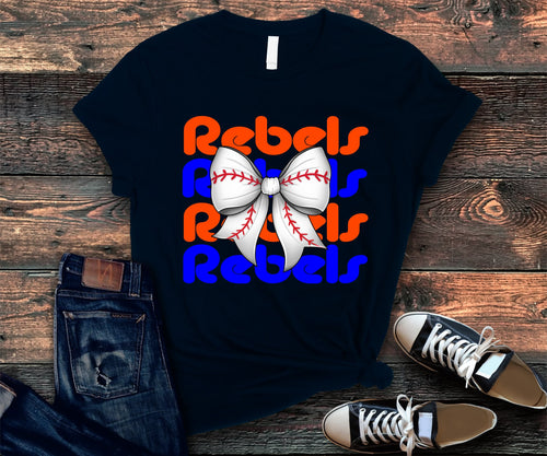 Tolsia  Rebels Baseball tshirt