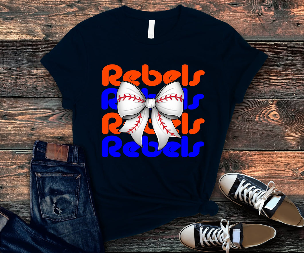Tolsia  Rebels Baseball tshirt