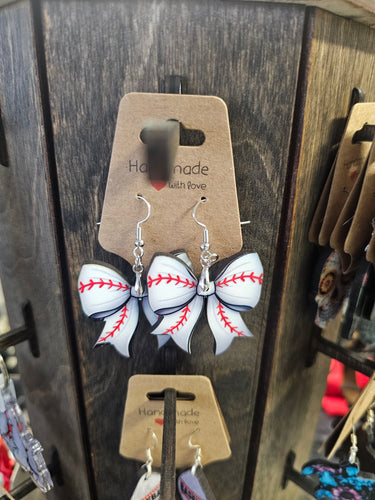 Sports Bow Earrings