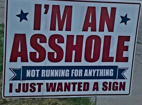 Funny Election Sign