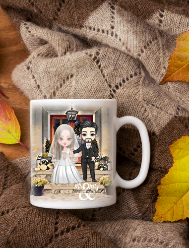 Personalized COUPLES ceramic COFFEE MUG