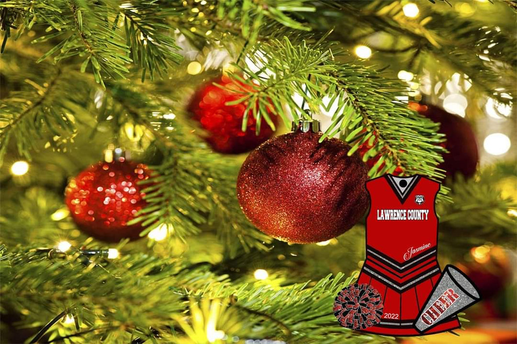 Bulldog Cheer ornament