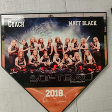 Home plate plaque award