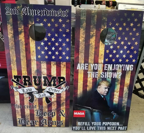 Trump cornhole