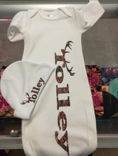 Personalized Baby Gown and cap