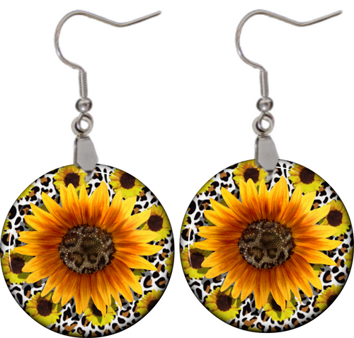 Sunflower Circle earrings