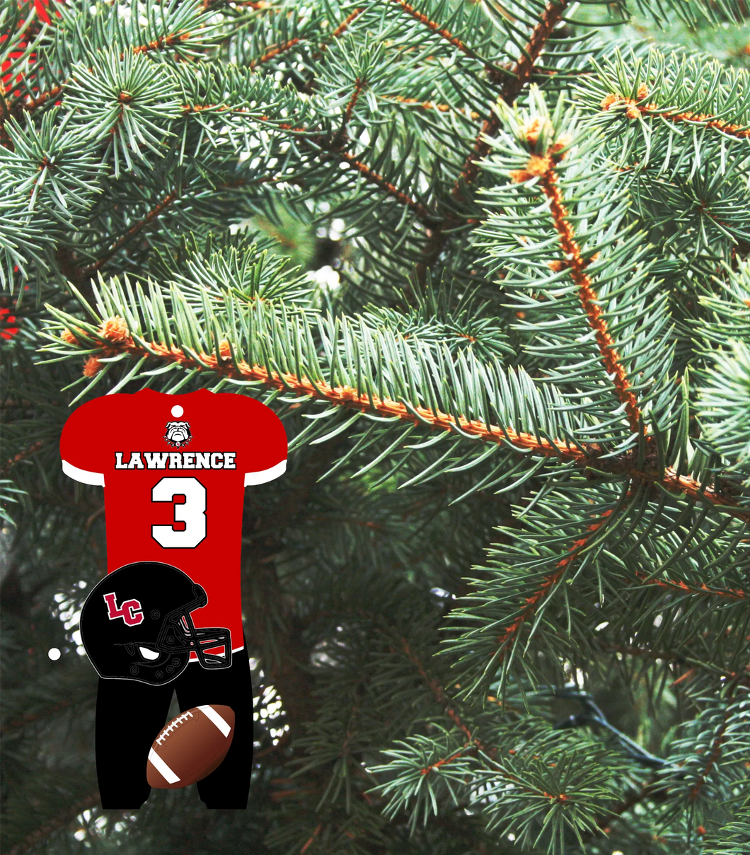 Bulldog Football ornament