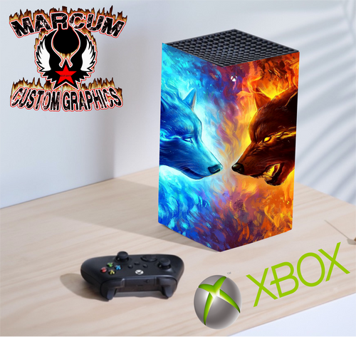 Wolf Fire and Ice  xbox skin
