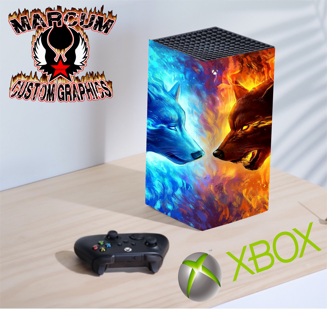 Wolf Fire and Ice  xbox skin